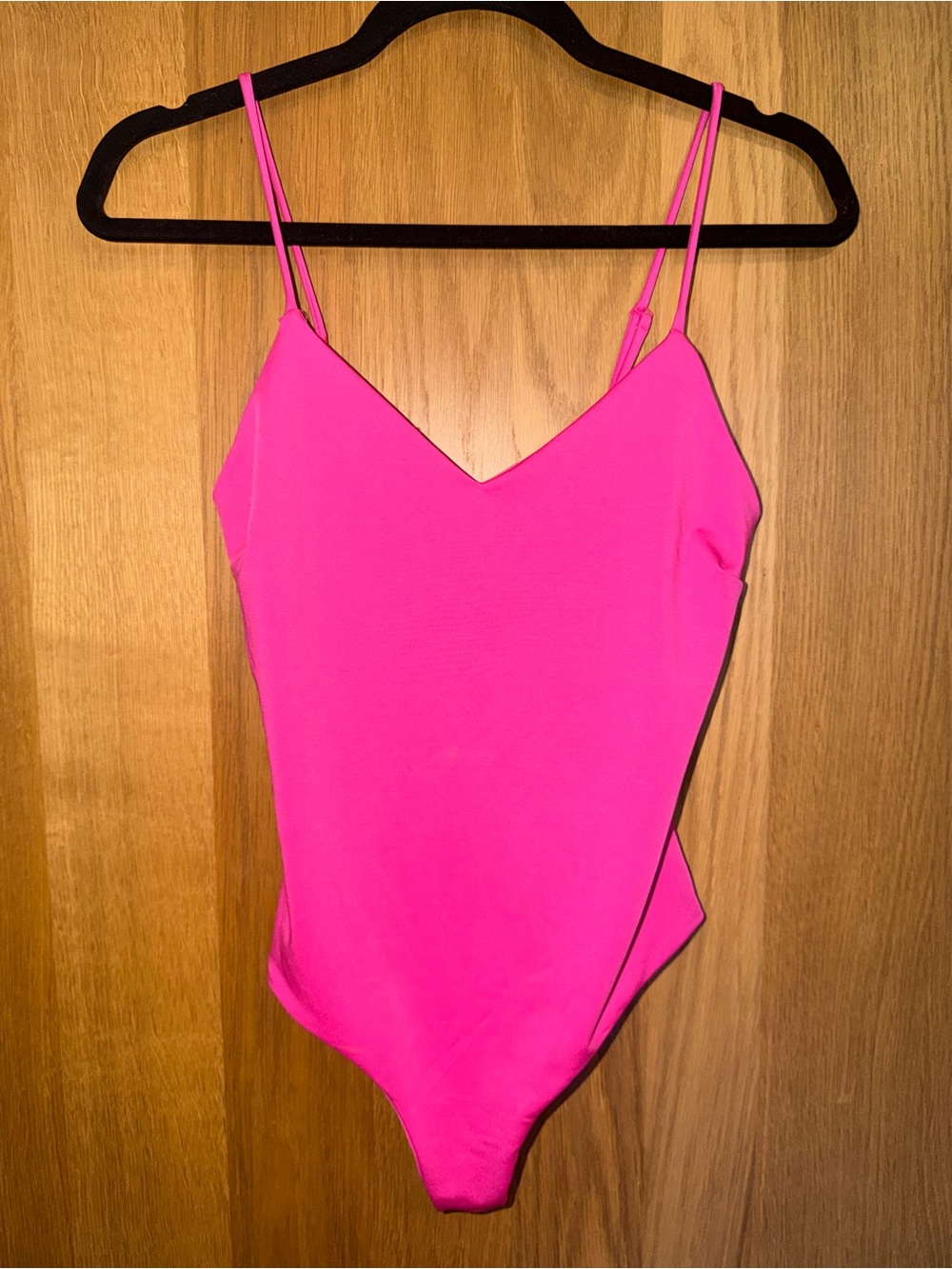 Windsor Hot Pink Girls' One-Piece Swimsuit with Thin Straps